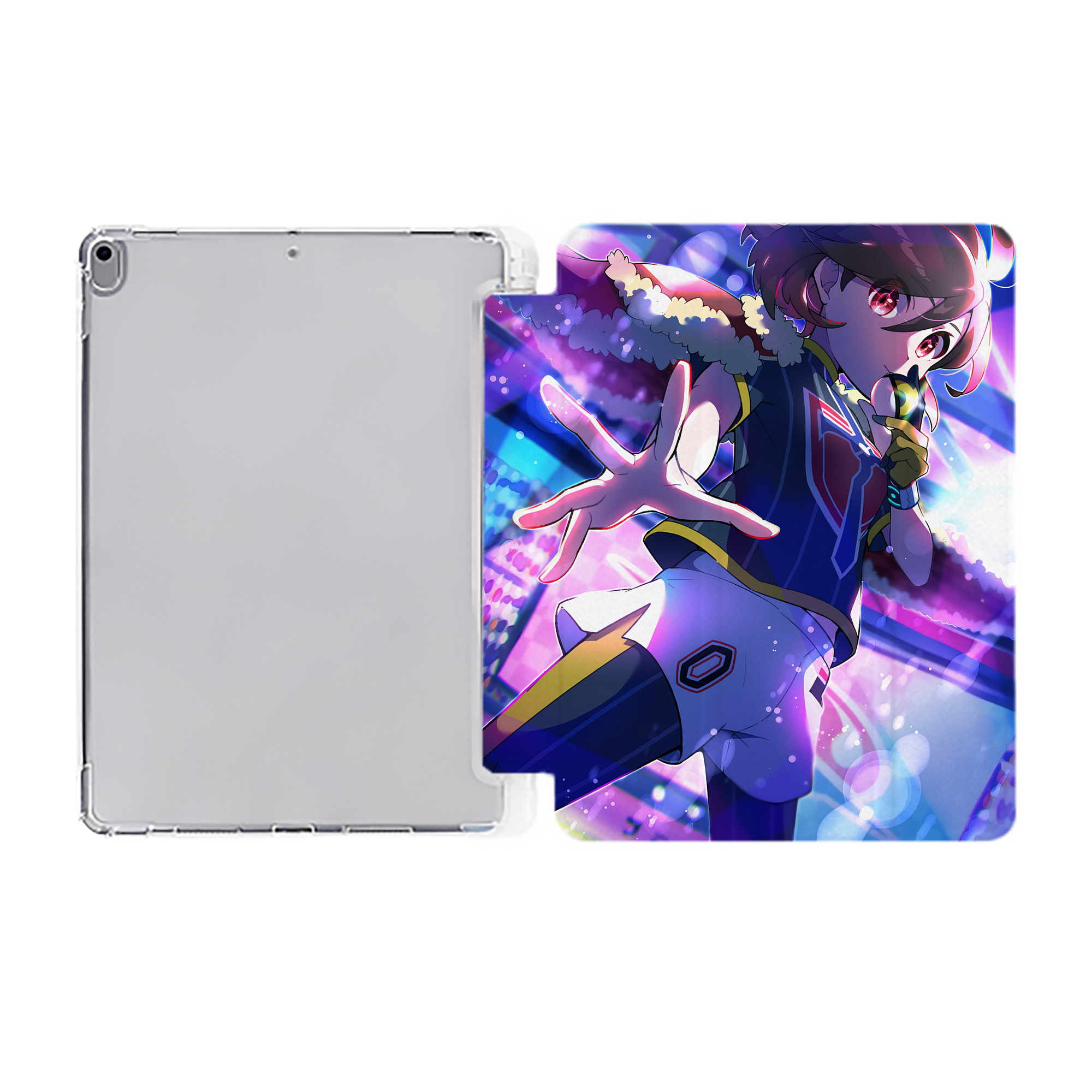 （画像用） ポケットモンスター Pokémon IPad ケース ペン収納付き 三つ折りスタンド PUレザー×シリコン 対応機種9.5/10.5/10.9インチ